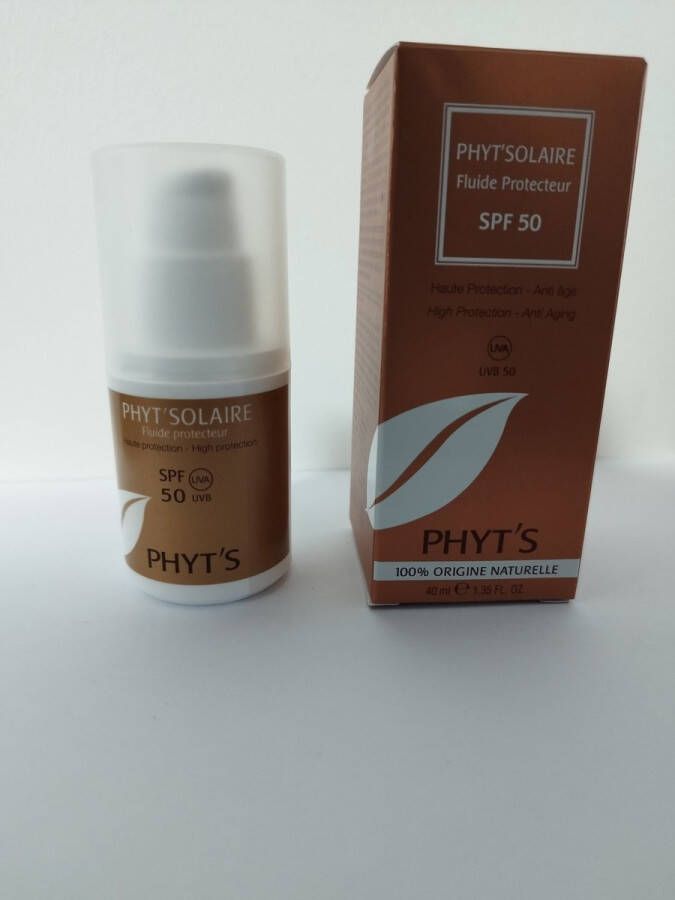 Phyts PHYT`S SOLAIRE ZONNEBRAND CREME SPRAY- SPF 50 GEZICHT EN LICHAAM EXOTISCHE GEUR MINERAAL FILTER ANTIOXIDANTEN 100% NATUURLIJKE INGREDIENTEN BIOLOGISCH 1X 40ML
