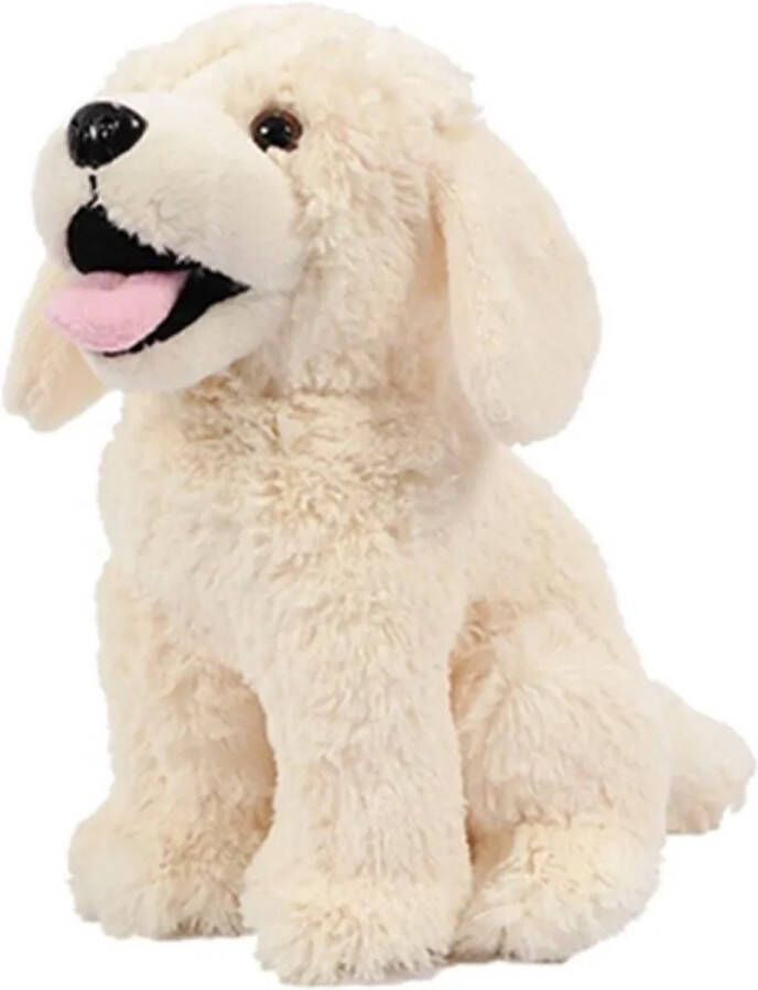 Pia Honden knuffels- Labrador hond licht zittend 20 cm Knuffel huisdieren