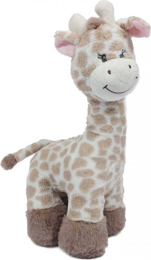 PIA Soft Toys Knuffeldier Giraffe zachte pluche stof lichtbruin kwaliteit knuffels 36 cm liggend