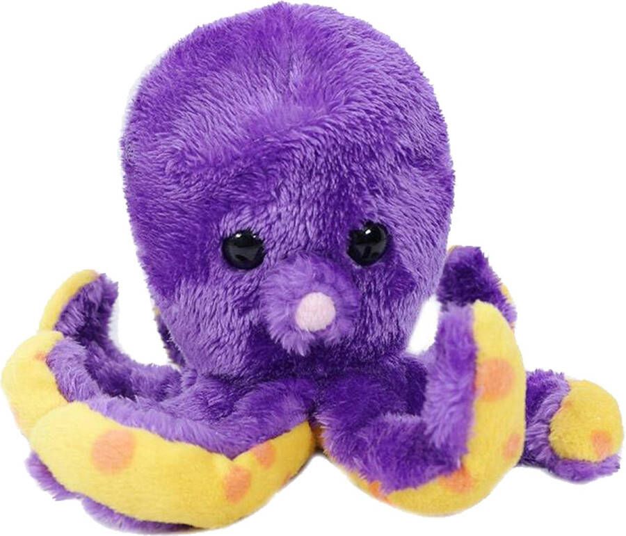 PIA Soft Toys Knuffeldier Inktvis octopus zachte pluche stof premium kwaliteit knuffels paars 12 cm Inktvis octopusen