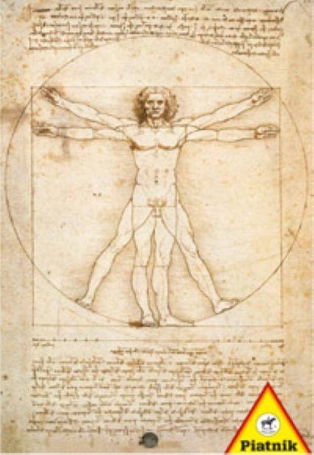 Piatnik Legpuzzel 1000 stukjes Da Vinci Proporties Puzzel