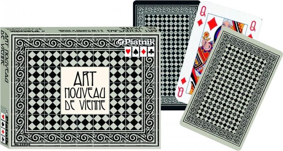 Piatnik Art Nouveau de Vienne Speelkaarten Double Deck