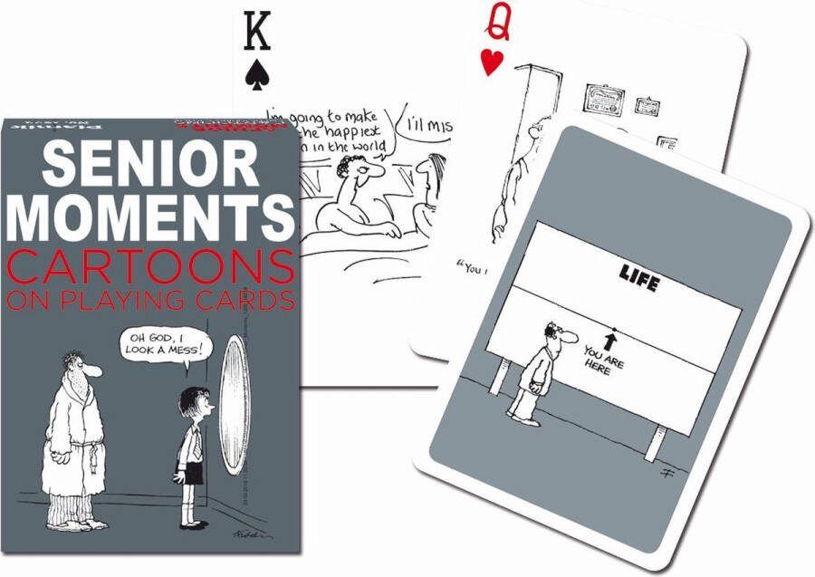 Piatnik Senior Moments Cartoons Speelkaarten Enkeldeks