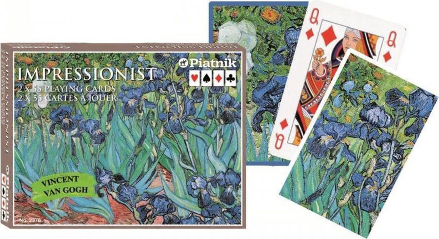 Piatnik Vincent van Gogh Iris Impressionist Speelkaarten Double Deck