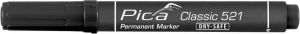 Pica Classic Dry-Safe Permanent Marker Beitelvormig 2-6 mm Zwart
