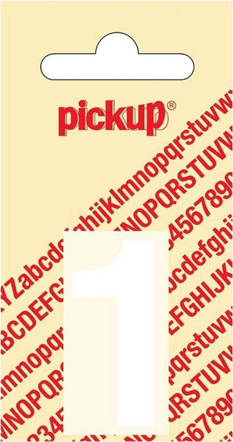 Pickup Plakcijfer Helvetica 40 mm wit 1