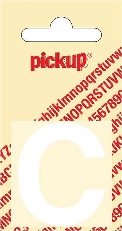 Pickup Plakletter Helvetica 40 mm Sticker witte letter C