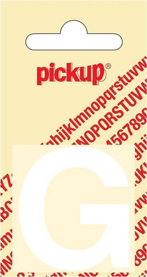 Pickup Plakletter Helvetica 40 mm Sticker witte lettter G