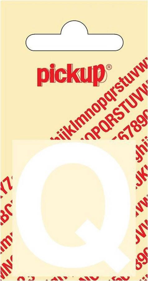 Pickup Plakletter Helvetica 40 mm Sticker witte letter q