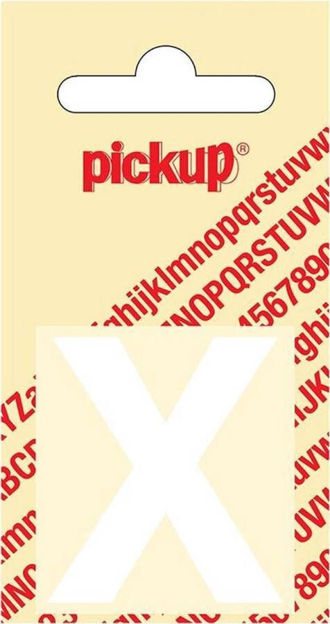 Pickup Plakletter Helvetica 40 mm Sticker witte letter x