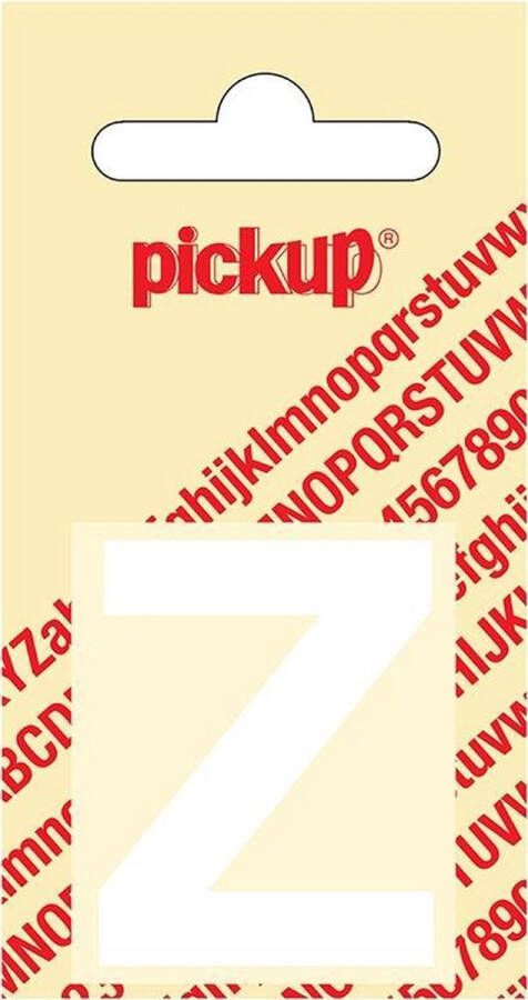 Pickup Plakletter Helvetica 40 mm Sticker witte letter z