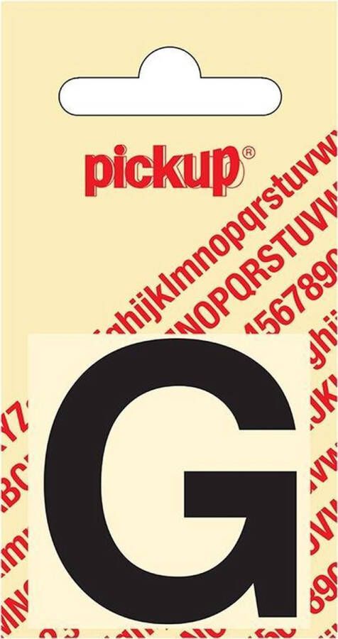 Pickup Plakletter Helvetica 40 mm Sticker zwarte letter g