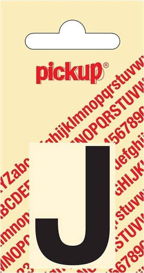 Pickup Plakletter Helvetica 40 mm Sticker zwarte letter j