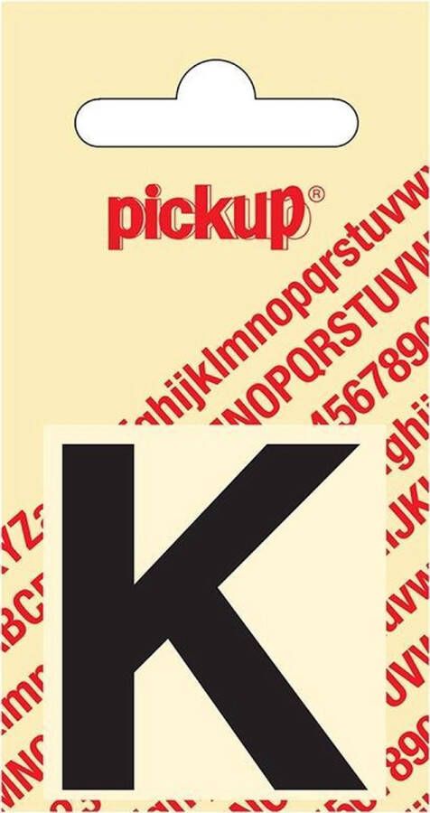 Pickup Plakletter Helvetica 40 mm Sticker zwarte lettter k