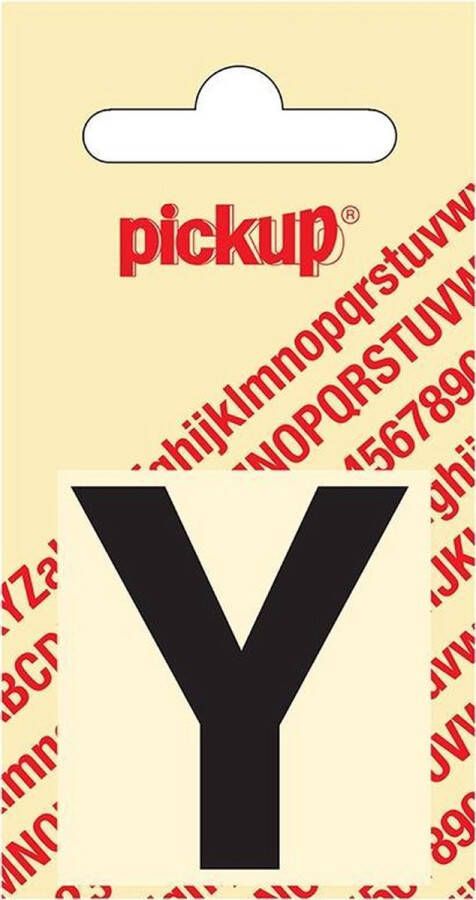 Pickup Plakletter Helvetica 40 mm Sticker zwarte letter y