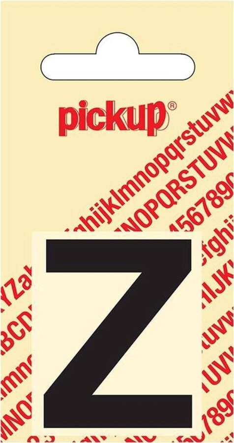 Pickup Plakletter Helvetica 40 mm Sticker zwarte letter z