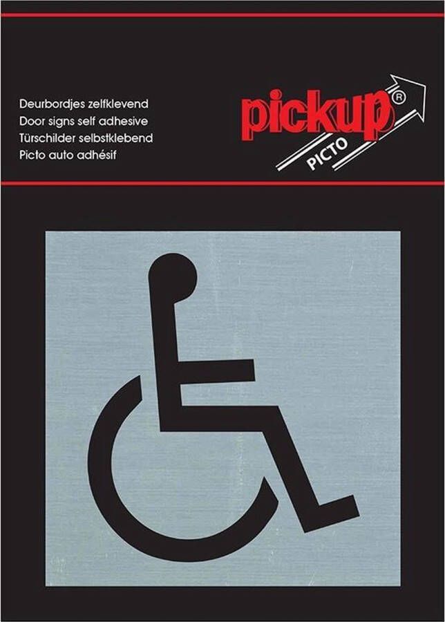 Pickup Route Alulook Alu Picto 80x80 mm toegankelijk voor rolstoel