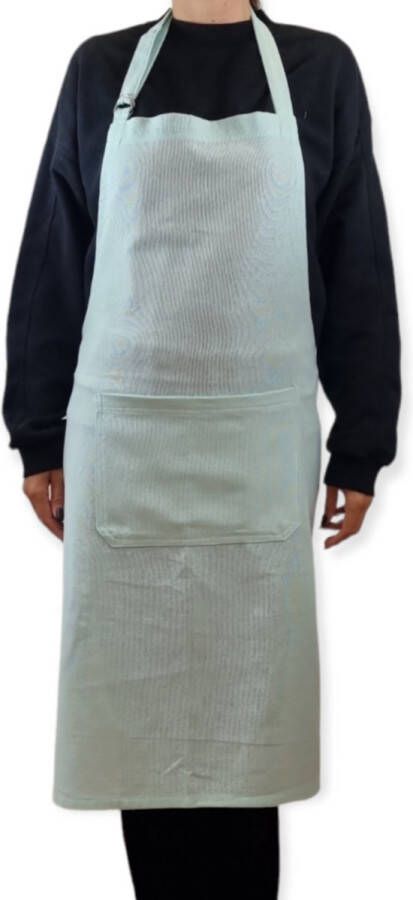 Picnic Kookschort 100% katoen | Richmond Lagoon | Schort Licht Blauw | 70x90cm