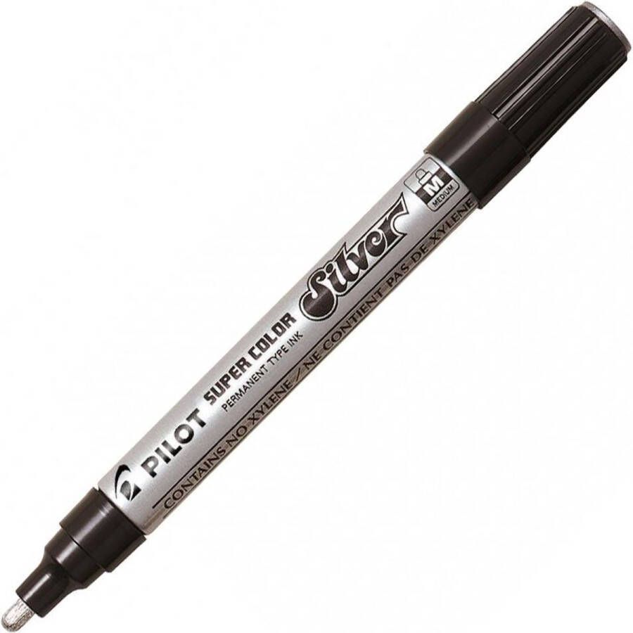 Pilo t Super Color Zilveren Marker Pen – Medium Tip