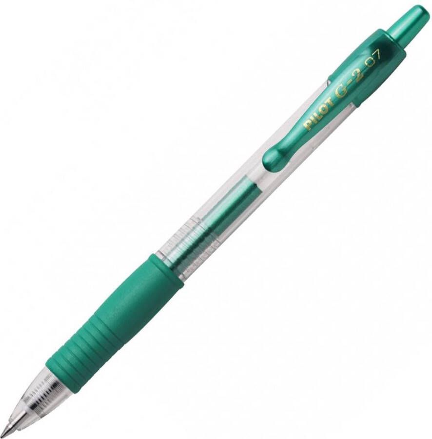 Pilot G-2 – Gel Ink Metallic Groene Rollerball pen – Medium Tip
