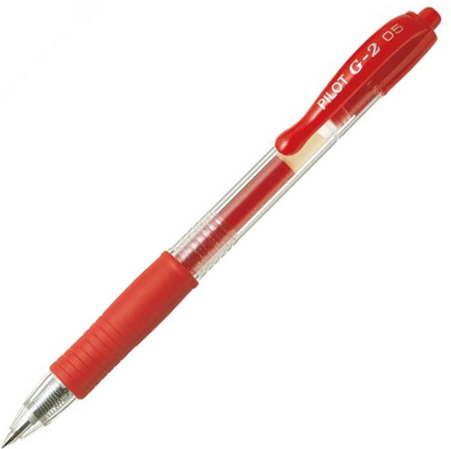Pilot G-2 – Gel Ink Rode Rollerball pen – Fine Tip