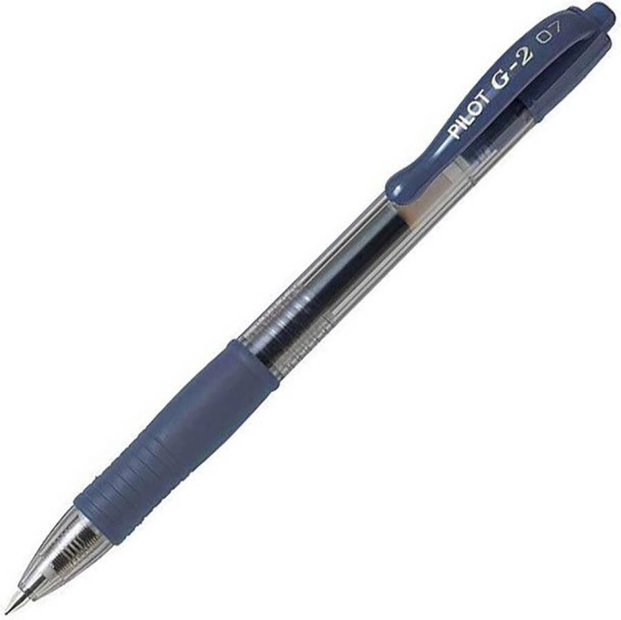 Pilot G2 Gel Ink Rollerball pen – Doos van 12 gelpennen Medium Tip Blauw Zwart