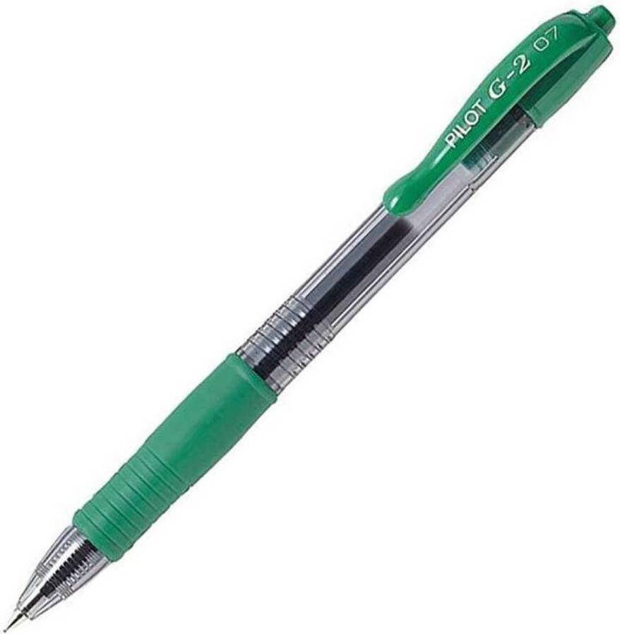 Pilot G2 Gel Ink Rollerball pen – Doos van 12 gelpennen Medium Tip Groen