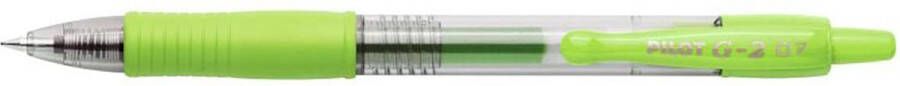 Pilot G2 Gel Ink Rollerball pen – Doos van 12 gelpennen Medium Tip Limoen Groen