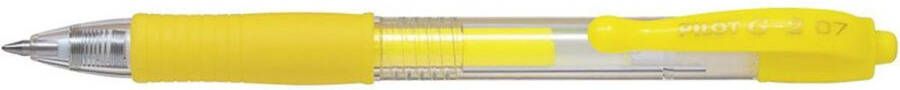 Pilot G2 Gel Ink Rollerball pen – Doos van 12 gelpennen Medium Tip Neon Geel