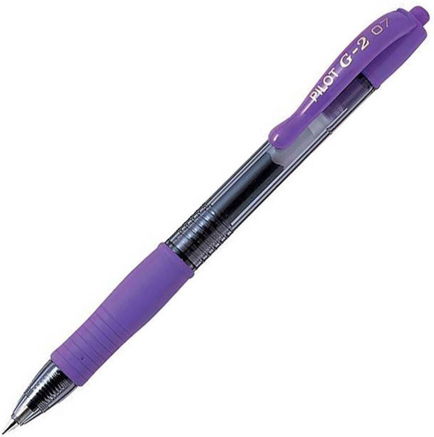 Pilot G2 Gel Ink Rollerball pen – Doos van 12 gelpennen Medium Tip Paars