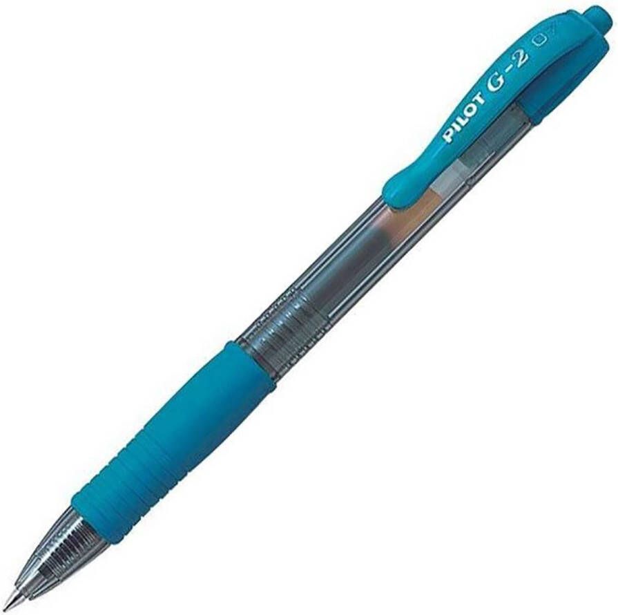 Pilot G2 Gel Ink Rollerball pen – Doos van 12 gelpennen Medium Tip Turquoise