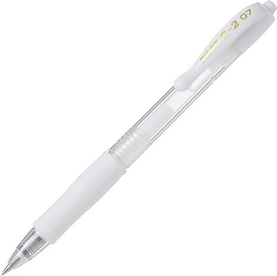 Pilot G2 Gel Ink Rollerball pen – Doos van 12 gelpennen Medium Tip Wit