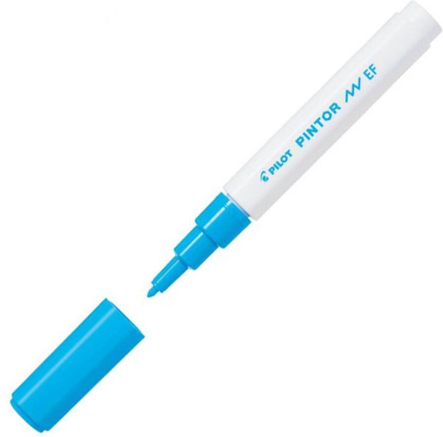 Pilot Pintor Lichtblauwe Verfstift Extra Fine marker met 0 7mm punt Inkt op waterbasis Dekt op elk oppervlak zelfs de donkerste Teken kleur versier markeer schrijf kalligrafeer…