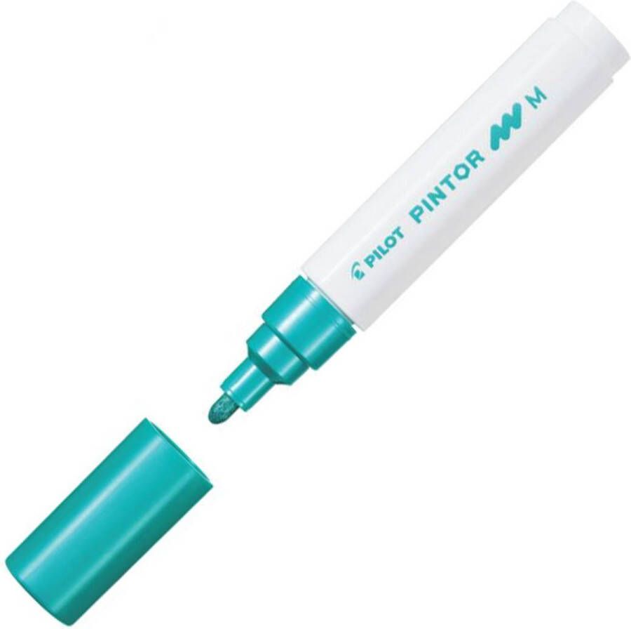 Pilot Pintor Metallic Groene Verfstift Medium marker met 1 4mm schrijfbreedte Inkt op waterbasis Dekt op elk oppervlak zelfs de donkerste Teken kleur versier markeer schrijf kalligrafeer…