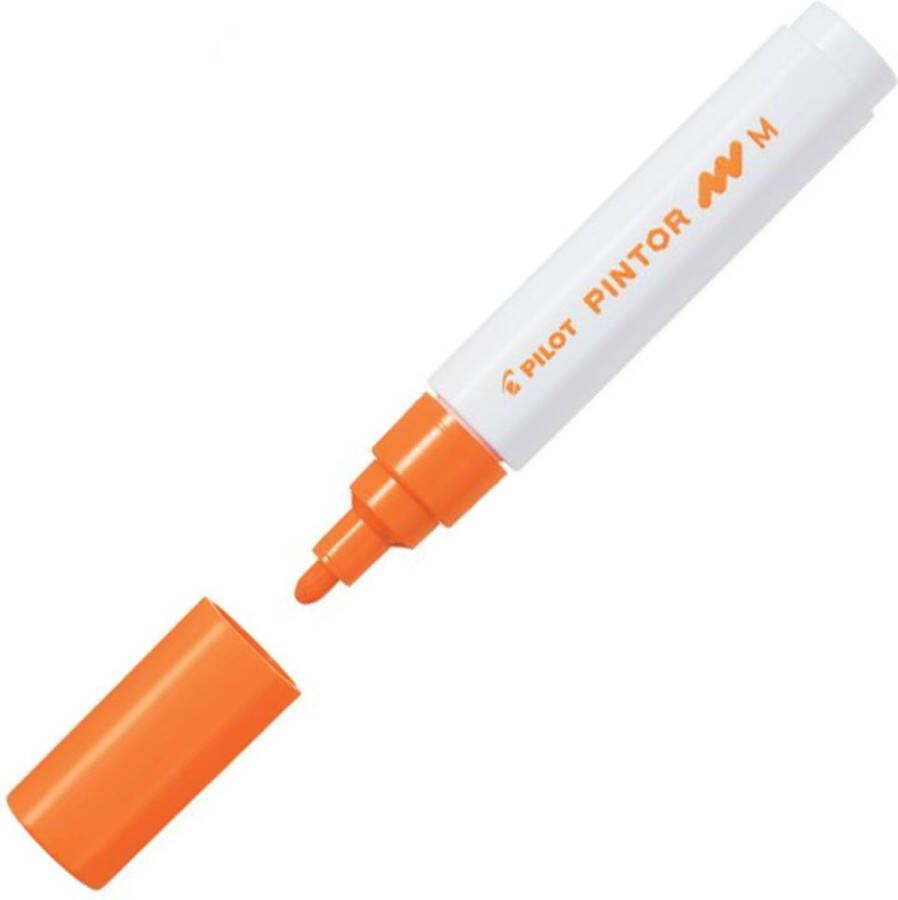 Pilot Pintor Oranje Verfstift Medium marker met 1 4mm schrijfbreedte Inkt op waterbasis Dekt op elk oppervlak zelfs de donkerste Teken kleur versier markeer schrijf kalligrafeer…