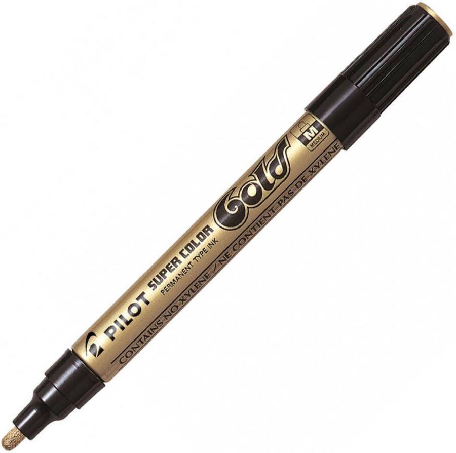 Pilot Super Color Gouden Marker Pen – Medium Tip