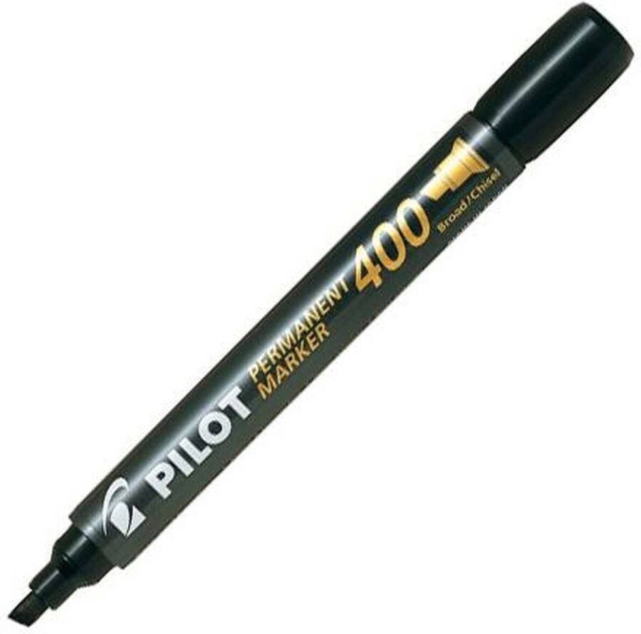 Pilot Viltstift sca-400 schuin b zwart 12 stuks