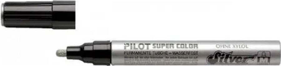 Pilot Viltstift super sc-s-m rond 2mm zilver 12 stuks