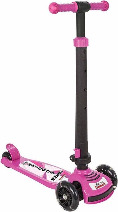 Pilsan Power scooter Kinderstep 4 + Jaar Opvouwbaar Roze step