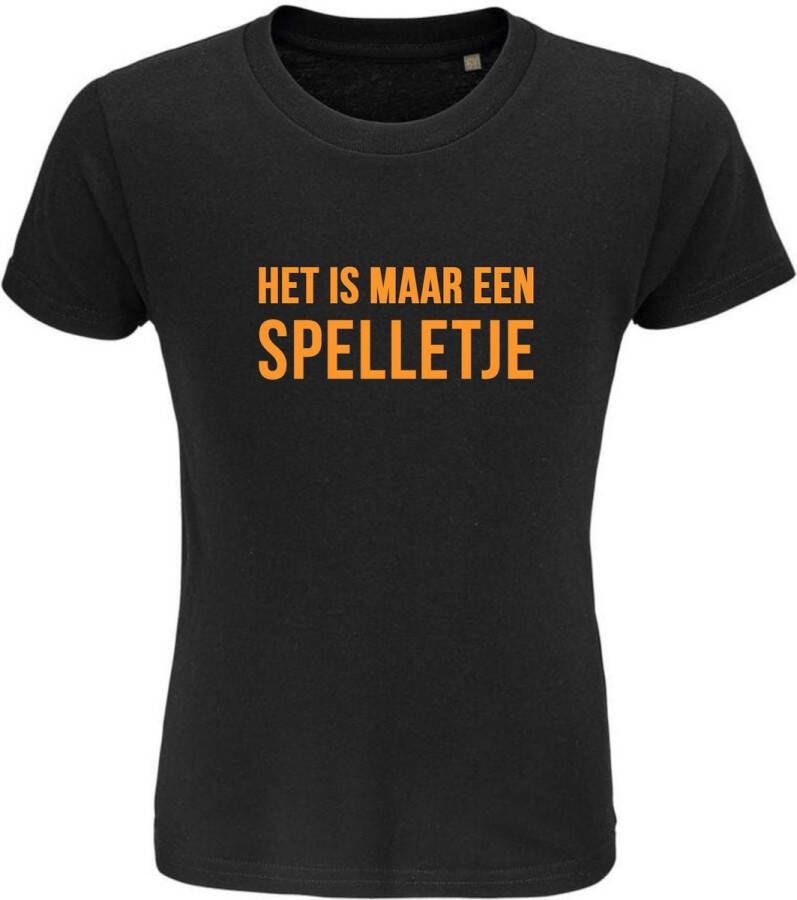 Pimp Studio Strijkapplicatie _ Voetbal _ Het is maar een spelletje ( oranje )