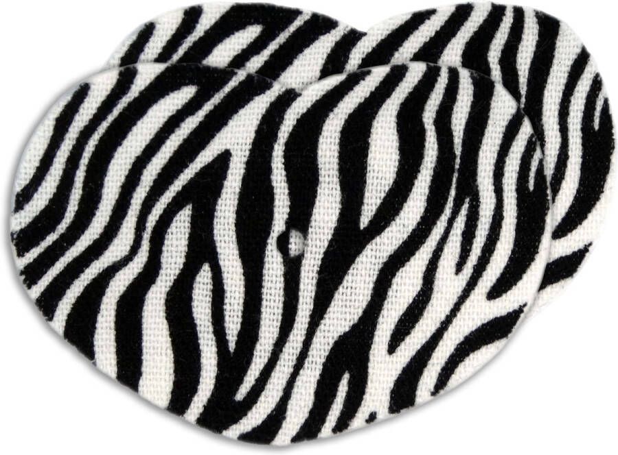 Pimp je Diabetes Set van 2 Fixeer Tapes Pleisters Stickers Hart Zebra Geschikt voor Freestyle Libre 2 sensor