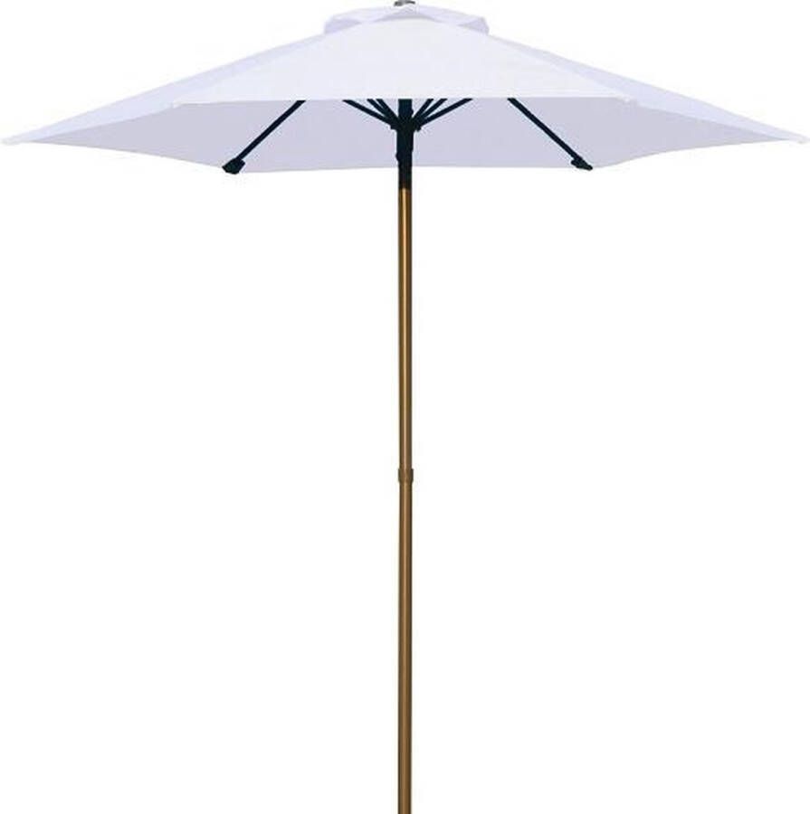 Pimxl Parasol Rond Ø 200cm Wit