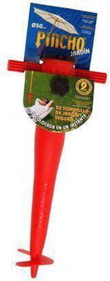 Pincho Parasol Parasolhouder en boor 38-50 mm rood