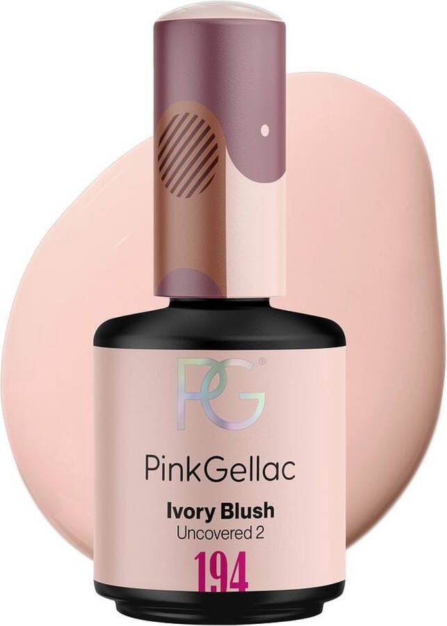 Pink Gellac Ivory Blush Gellak Nagellak Nude Manicure voor Gelnagels Gel Lak gellak nagellak gelnagellak gelnagels producten gel nails gelnagel 15ml