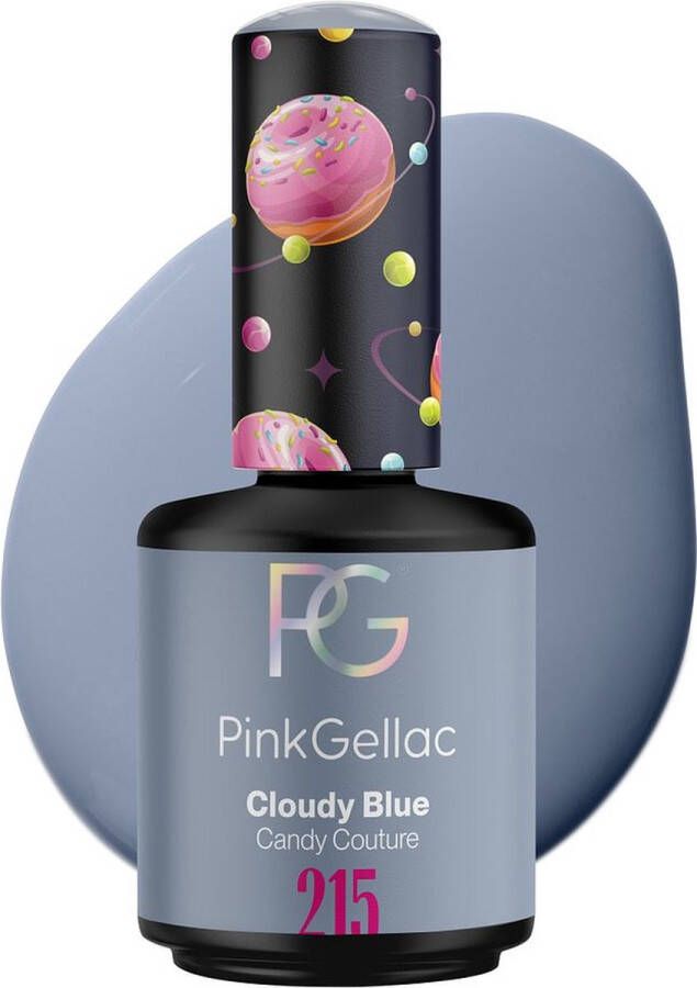 Pink Gellac 215 Cloudy Blue Gel Lak 15ml Glanzende Blauwe Gellak Nagellak Gelnagels Producten Gel Nails