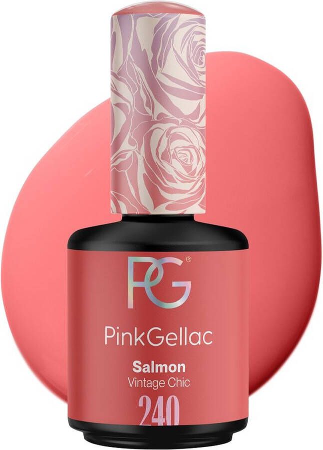 Pink Gellac 240 Salmon Gel Lak 15ml Oranje Gel nagellak Gellak Gelnalgels Producten