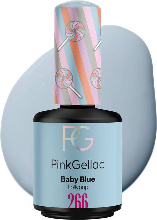 Pink Gellac 266 Baby Blue Gel Lak 15ml Blauwe Gellak Nagellak Gelnagels Producten Gel Nails