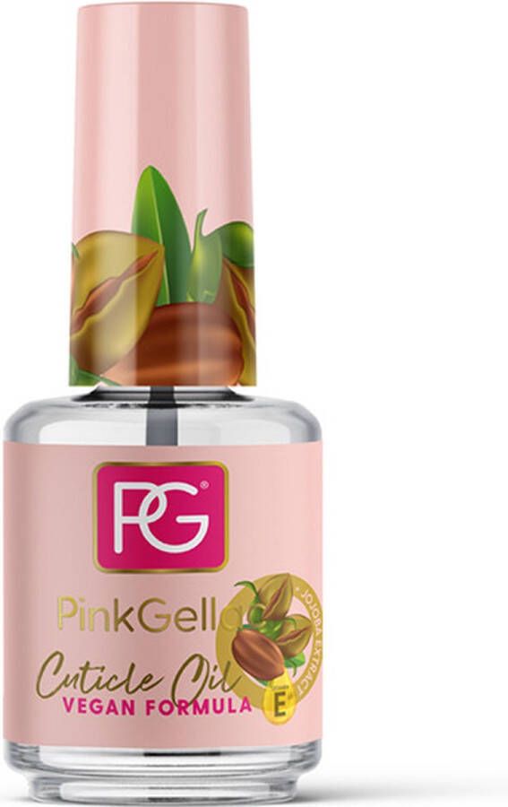 Pink Gellac Cuticle Oil Jojoba Nagelriemolie Voor sterkere Nagels Nail Strengthener