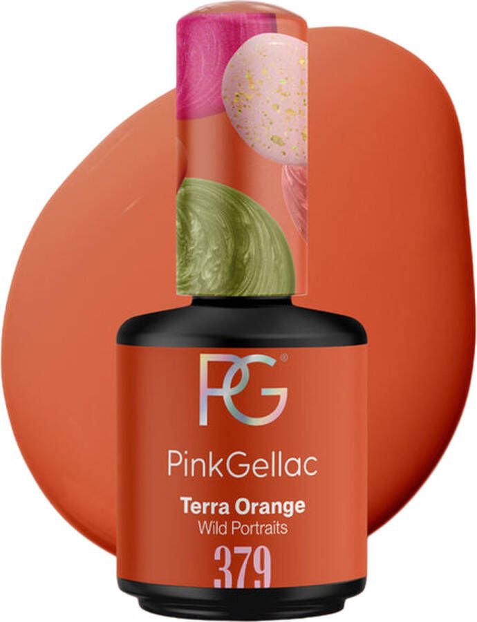 Pink Gellac Oranje Gellak Nagellak Gelnagellak Gelnagels en Gel Nails 379 Terra Orange