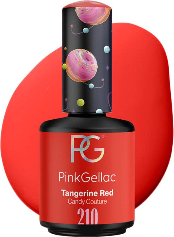 Pink Gellac Rode Gellak Nagellak Gelnagellak Gelnagels en Gel Nails 210 Tangerine Red